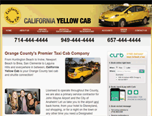 Tablet Screenshot of californiayellowcab.com